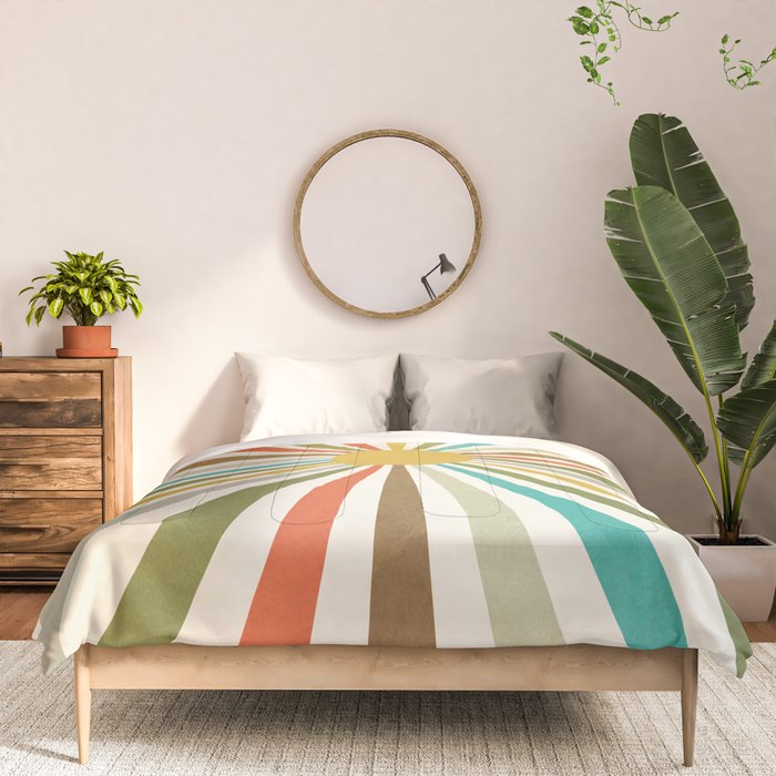 Sun Retro Art IV Comforter Gallery Image 3