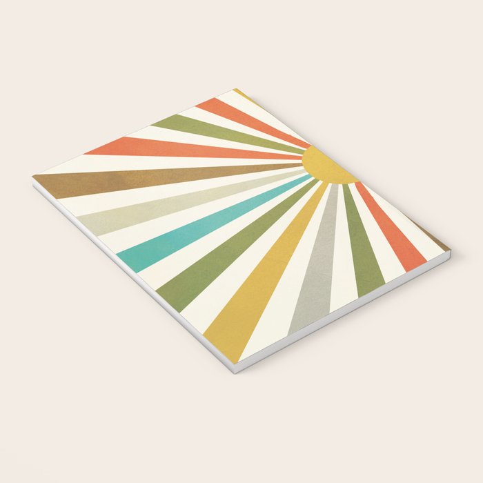 Sun Retro Art IV Notebook Gallery Image 3