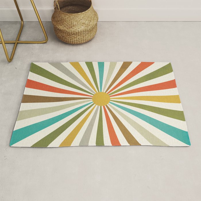 Sun Retro Art IV Rug Gallery Image 1
