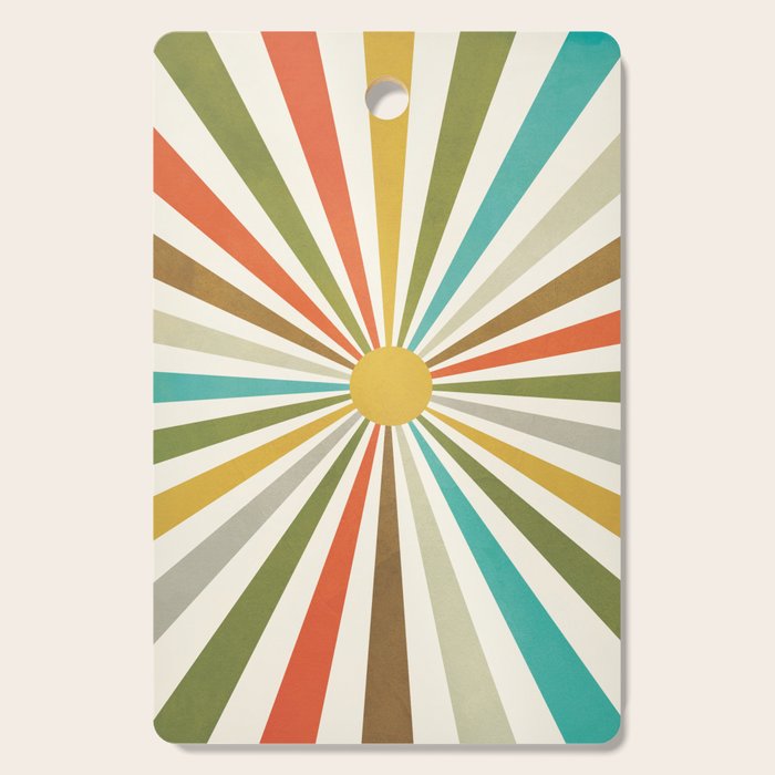 Sun Retro Art IV Cutting Board Gallery Image 1
