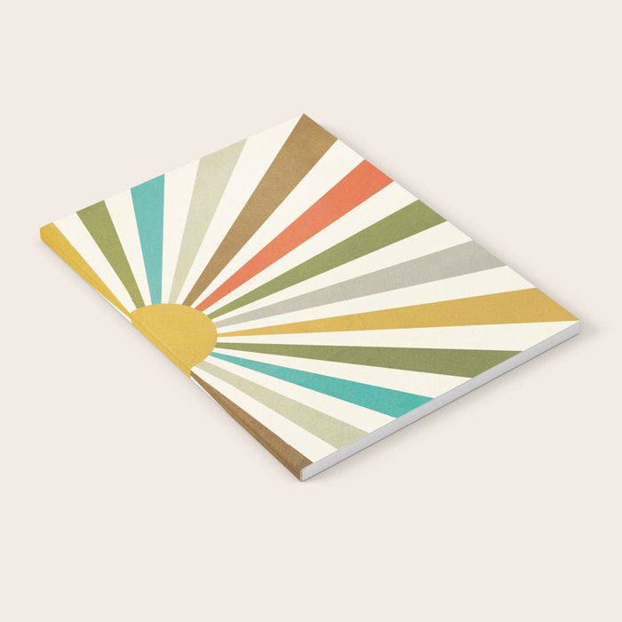 Sun Retro Art IV Notebook Gallery Image 1