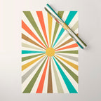 Sun Retro Art IV Wrapping Paper Gallery Image 1