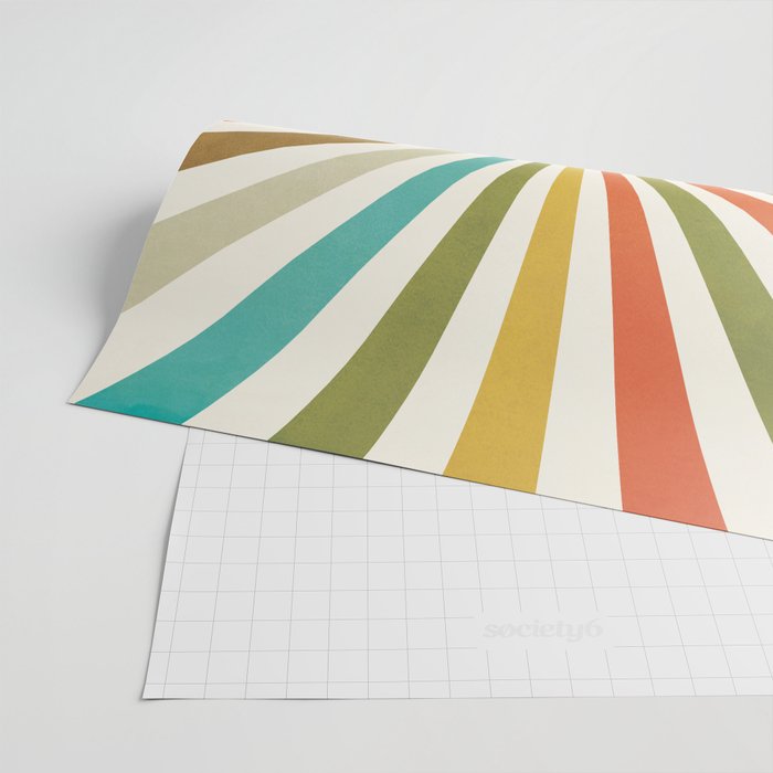 Sun Retro Art IV Wrapping Paper Gallery Image 2