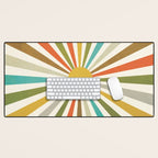 Sun Retro Art IV Desk Mat Gallery Image 1