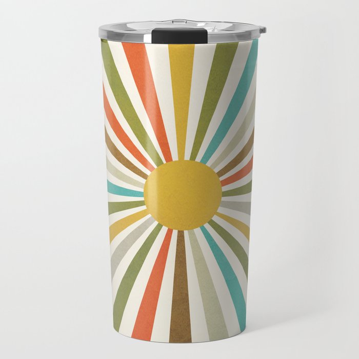Sun Retro Art IV Travel Mug Gallery Image 1