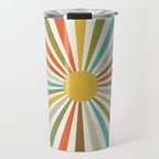 Sun Retro Art IV Travel Mug Gallery Image 1