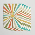 Sun Retro Art IV Wrapping Paper Gallery Image 3