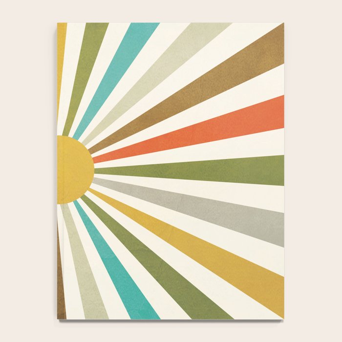Sun Retro Art IV Notebook Gallery Image 4