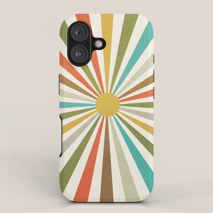 Sun Retro Art IV iPhone Case Gallery Image 1