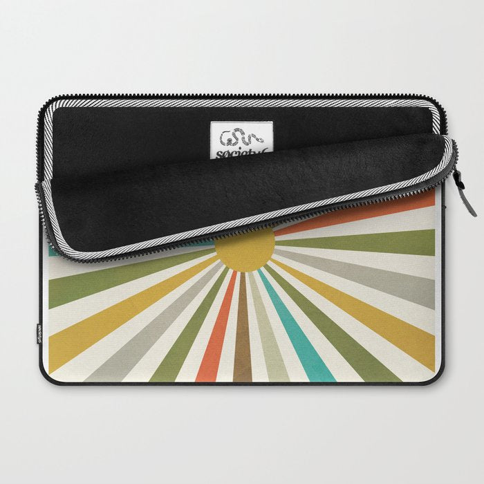 Sun Retro Art IV Laptop Sleeve Gallery Image 2
