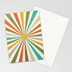 Sun Retro Art IV Stationery Card Gallery Image 2