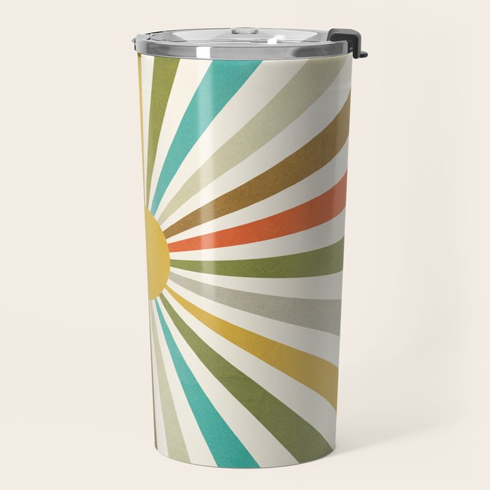 Sun Retro Art IV Travel Mug Gallery Image 2