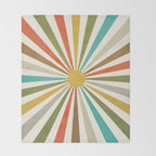 Sun Retro Art IV Throw Blanket Gallery Image 2