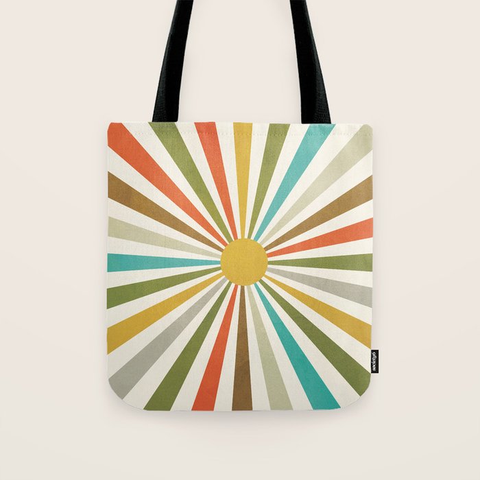 Sun Retro Art IV Tote Bag Gallery Image 1