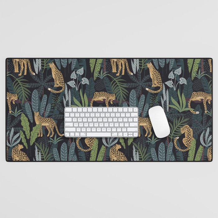 Wild Cheetah Prints Desk Mat Gallery Image 1