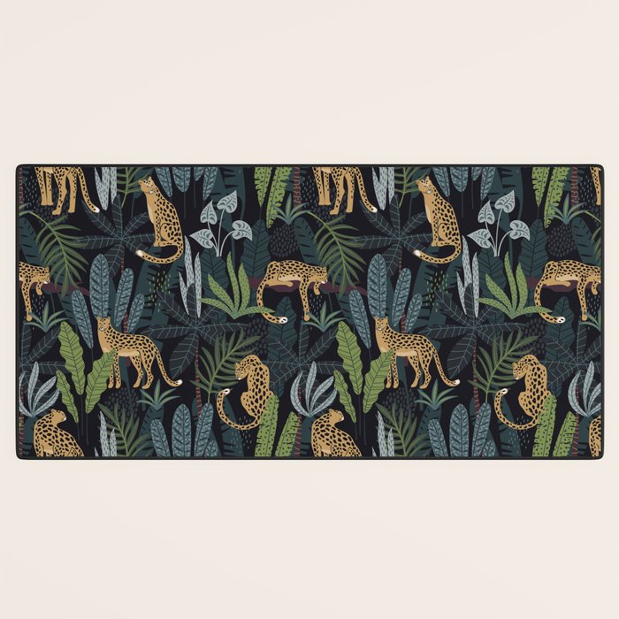 Wild Cheetah Prints Desk Mat Gallery Image 3