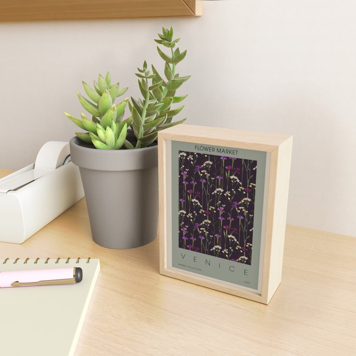 Flower Market Venice Mini Art Print Gallery Image 2