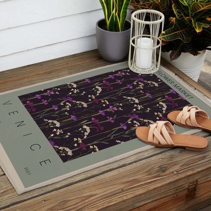Flower Market Venice Outdoor Rug Gallery Image 2