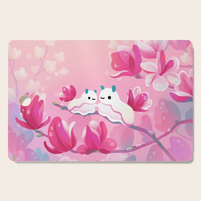Magnolia sea slug Cutting Board Gallery Image 1
