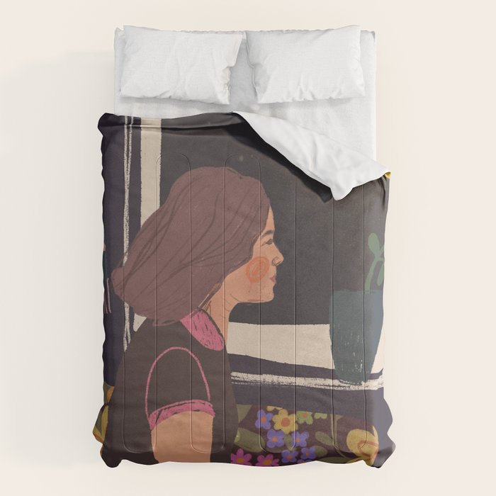 Full moon tea Comforter Gallery Image 6
