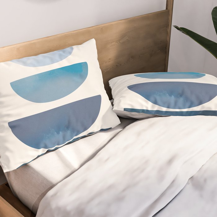 Blue Stack 02 Pillow Sham Gallery Image 2