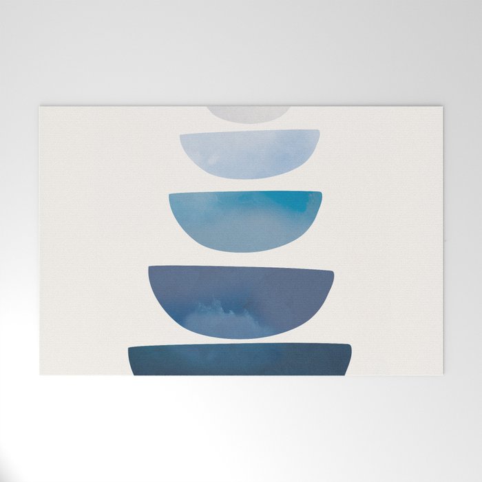 Blue Stack 02 Welcome Mat Gallery Image 1
