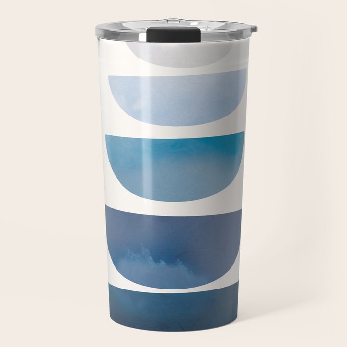 Blue Stack 02 Travel Mug Gallery Image 1