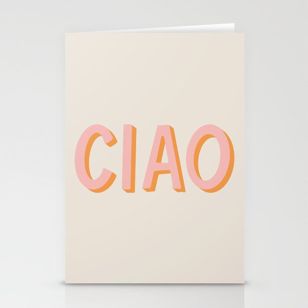 Ciao Hand Lettering Stationery Card Gallery Image 2