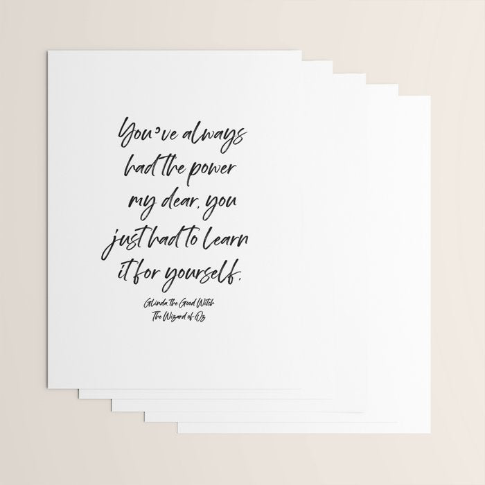 Youâve always had the power my dear, you just had to learn it for yourself. Glinda Wrapping Paper Gallery Image 3
