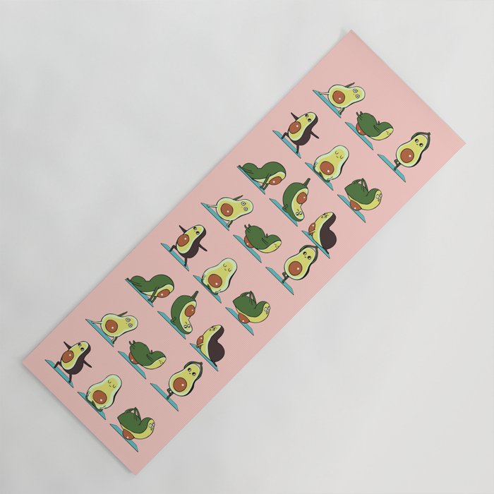 Avocado Yoga in Pink Yoga Mat Gallery Image 1