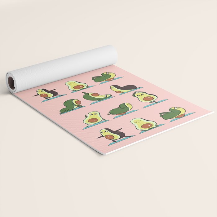 Avocado Yoga in Pink Yoga Mat Gallery Image 2