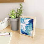 Banana Leaf Blue Mini Art Print Gallery Image 2
