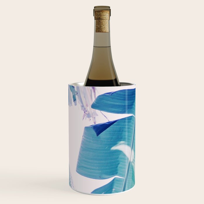 Banana Leaf Blue Wine Chiller Gallery Image 1