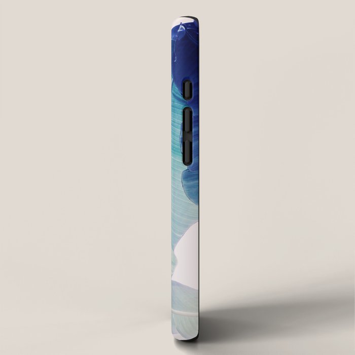 Banana Leaf Blue iPhone Case Gallery Image 2
