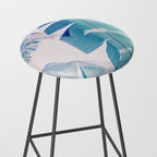 Banana Leaf Blue Stool Gallery Image 2
