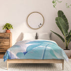 Banana Leaf Blue Comforter Gallery Image 3