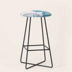 Banana Leaf Blue Stool Gallery Image 1