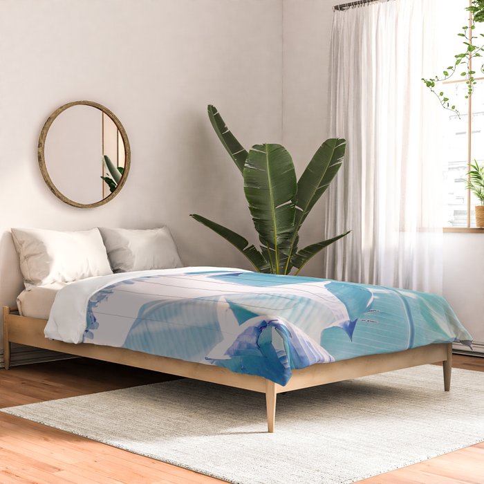 Banana Leaf Blue Comforter Gallery Image 2