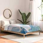 Banana Leaf Blue Comforter Gallery Image 2