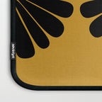 Retro Daisy Abstract VIII Golden Yellow Bold Floral Laptop Sleeve Gallery Image 3