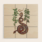 Mimosa Snake Seba Albertus Wood Wall Art Gallery Image 1