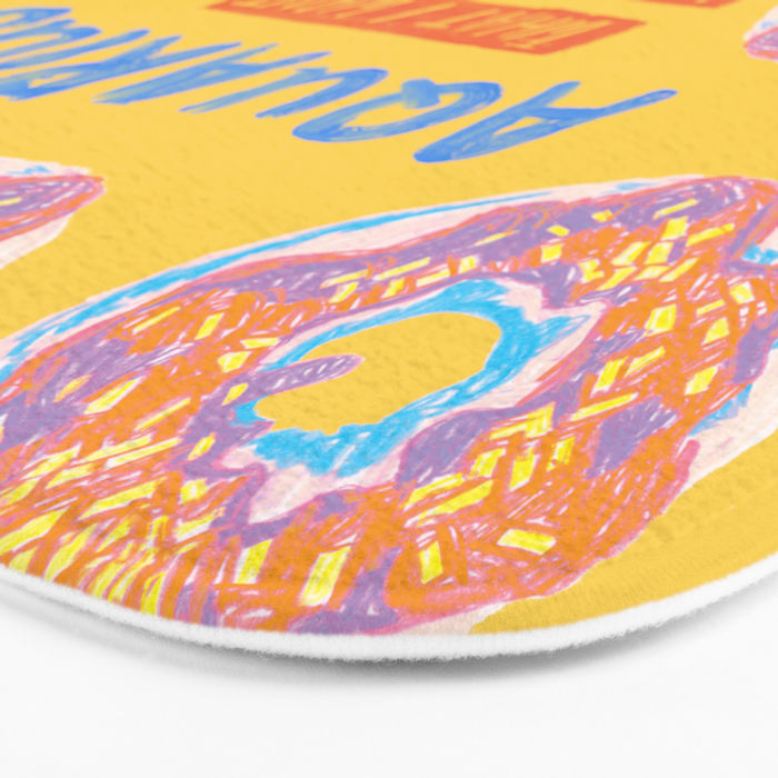 Aquarius Confidence in Buttercup Yellow | Zodiac Series Bath Mat Gallery Image 3