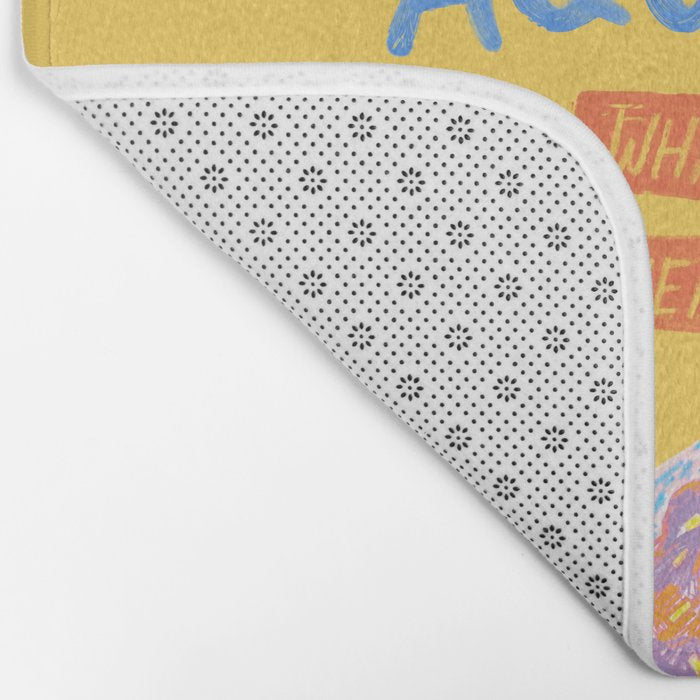 Aquarius Confidence in Buttercup Yellow | Zodiac Series Bath Mat Gallery Image 2