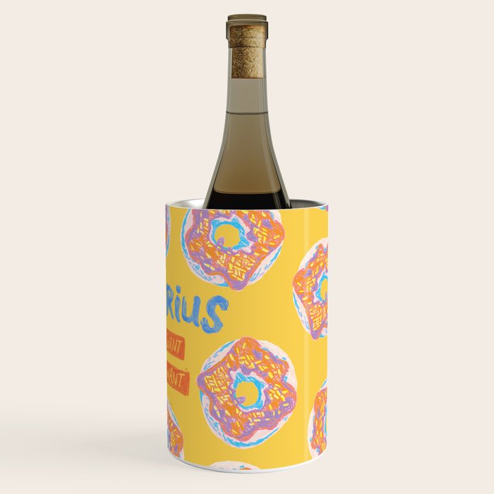 Aquarius Confidence in Buttercup Yellow | Zodiac Series Wine Chiller Gallery Image 3