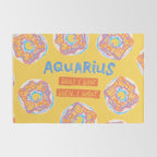 Aquarius Confidence in Buttercup Yellow | Zodiac Series Rug Gallery Image 2