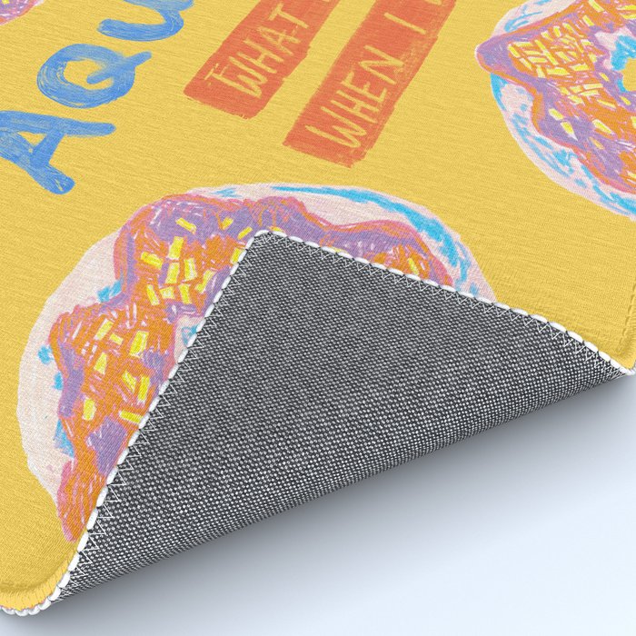 Aquarius Confidence in Buttercup Yellow | Zodiac Series Rug Gallery Image 4