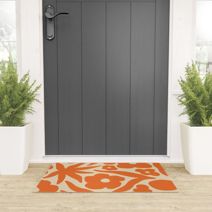 Floral eight Welcome Mat Gallery Image 3