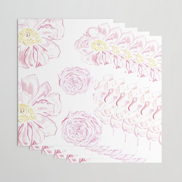 Abstract Flowers #society6 #buyart Wrapping Paper Gallery Image 3