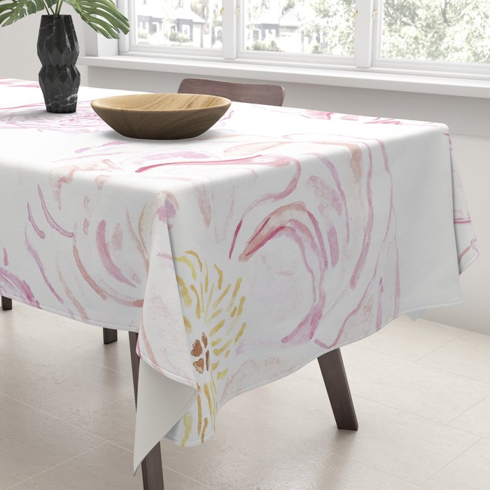 Abstract Flowers #society6 #buyart Tablecloth Gallery Image 3