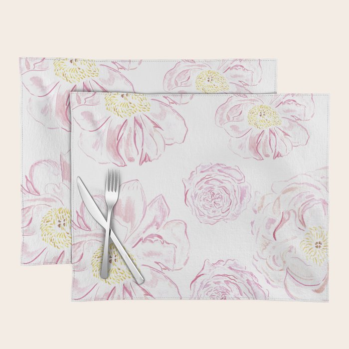 Abstract Flowers #society6 #buyart Placemat Gallery Image 1